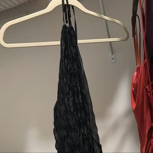 Black halter dress!